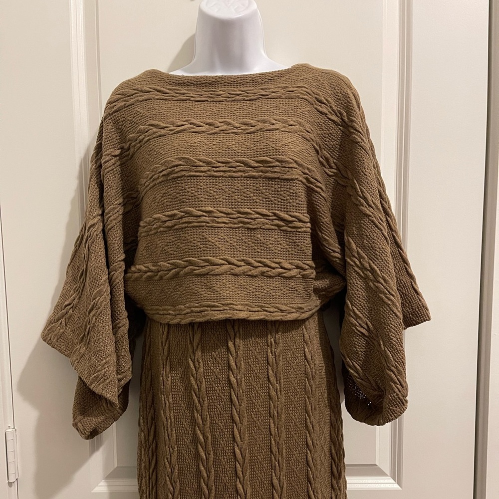 Sale! ☄️NWOT! Marc Bouwer UNLIMITED Brown knit dress Size XS